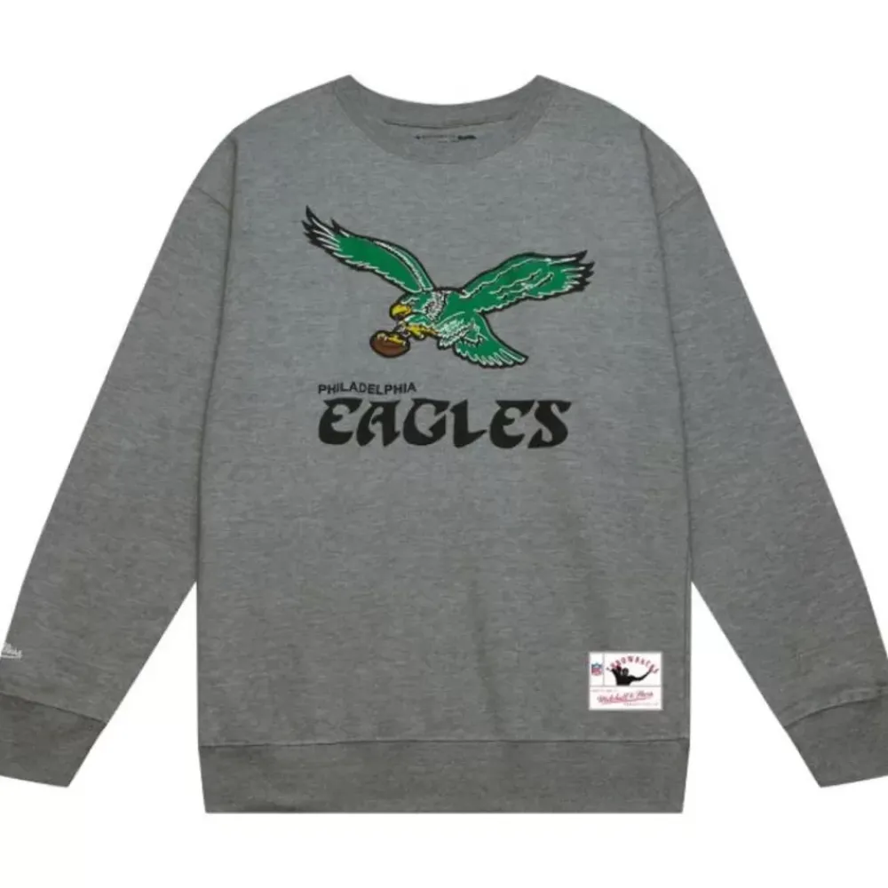 Apparel Mitchell & Ness Hoodies & Sweatshirts-Eagles Crew Philadelphia Eagles