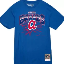 Apparel Mitchell & Ness T-Shirts & Tops-Earthquake Tee Atlanta Braves