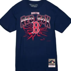 Apparel Mitchell & Ness T-Shirts & Tops-Earthquake Tee Boston Red Sox