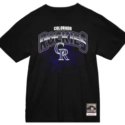 Apparel Mitchell & Ness T-Shirts & Tops-Earthquake Tee Colorado Rockies