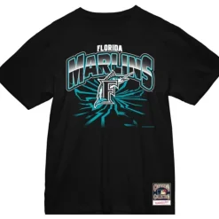 Apparel Mitchell & Ness T-Shirts & Tops-Earthquake Tee Florida Marlins