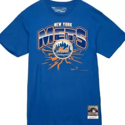 Apparel Mitchell & Ness T-Shirts & Tops-Earthquake Tee New York Mets