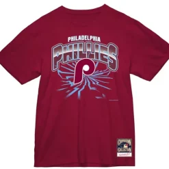 Apparel Mitchell & Ness T-Shirts & Tops-Earthquake Tee Philadelphia Phillies