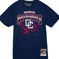 Apparel Mitchell & Ness T-Shirts & Tops-Earthquake Tee Washington Nationals