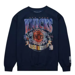 Apparel Mitchell & Ness Hoodies & Sweatshirts-Easy Cool Crewneck Sweatshirt New York Knicks