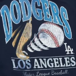 Apparel Mitchell & Ness Hoodies & Sweatshirts-Easy Cool Crewneck Sweatshirt Los Angeles Dodgers