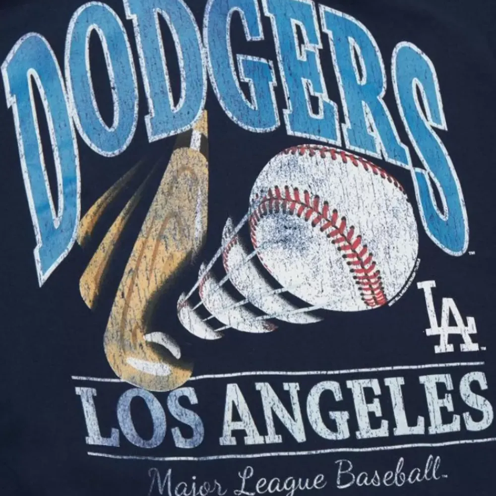 Apparel Mitchell & Ness Hoodies & Sweatshirts-Easy Cool Crewneck Sweatshirt Los Angeles Dodgers