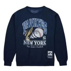 Apparel Mitchell & Ness Hoodies & Sweatshirts-Easy Cool Crewneck Sweatshirt New York Yankees