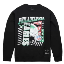 Apparel Mitchell & Ness Hoodies & Sweatshirts-Easy Cool Crewneck Sweatshirt Philadelphia Eagles