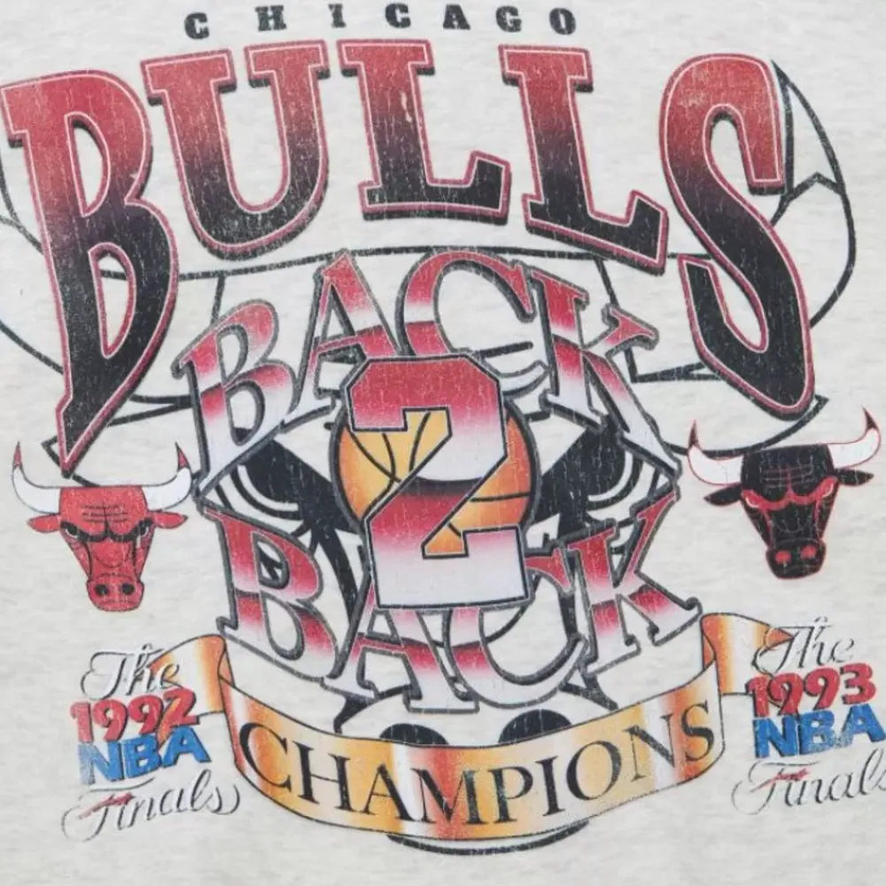 Apparel Mitchell & Ness Hoodies & Sweatshirts-Easy Cool Crewneck Sweatshirt Chicago Bulls