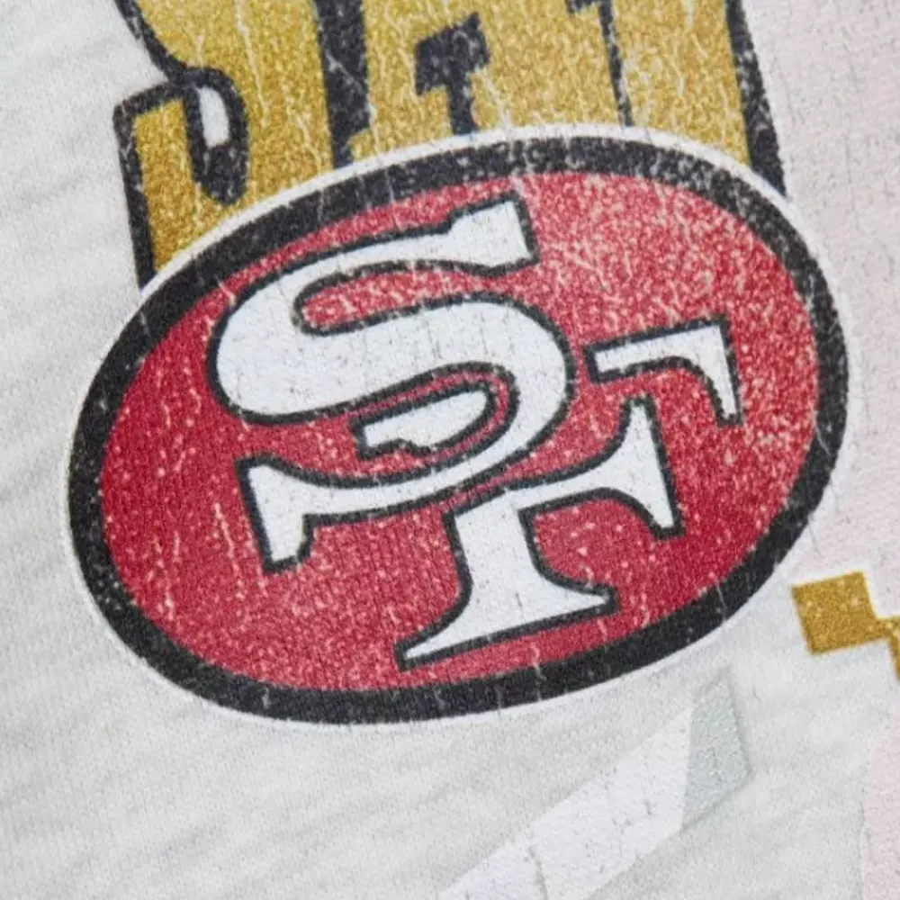 Apparel Mitchell & Ness Hoodies & Sweatshirts-Easy Cool Crewneck Sweatshirt San Francisco 49Ers