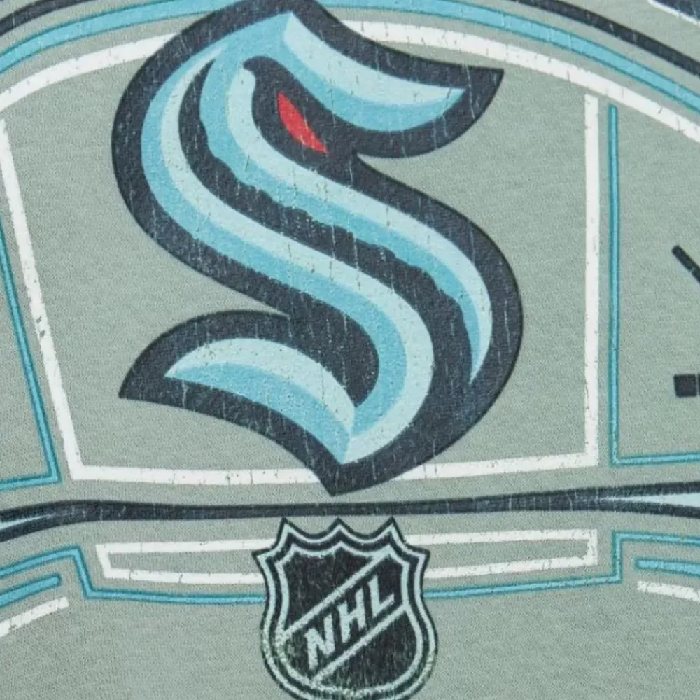 Apparel Mitchell & Ness Hoodies & Sweatshirts-Easy Cool Crewneck Sweatshirt Seattle Kraken