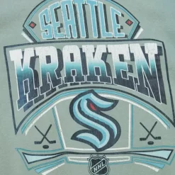 Apparel Mitchell & Ness Hoodies & Sweatshirts-Easy Cool Crewneck Sweatshirt Seattle Kraken