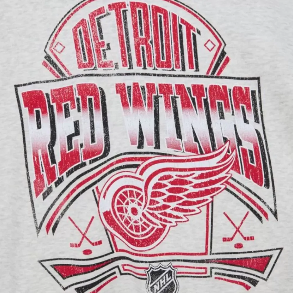 Apparel Mitchell & Ness Hoodies & Sweatshirts-Easy Cool Crewneck Sweatshirt Detroit Red Wings