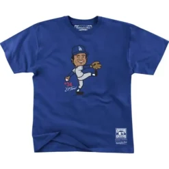 Apparel Mitchell & Ness T-Shirts & Tops-El Toro Tee Los Angeles Dodgers Fernando Valenzuela