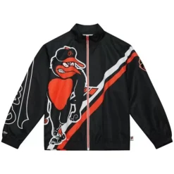 Apparel Mitchell & Ness Jackets & Outerwear-Exploded Logo Warm Up Jacket Baltimore Orioles