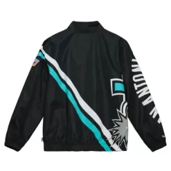 Apparel Mitchell & Ness Jackets & Outerwear-Exploded Logo Warm Up Jacket San Antonio Spurs