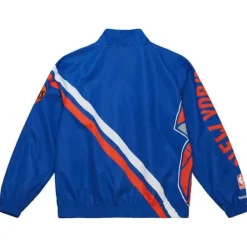 Apparel Mitchell & Ness Jackets & Outerwear-Exploded Logo Warm Up Jacket New York Knicks