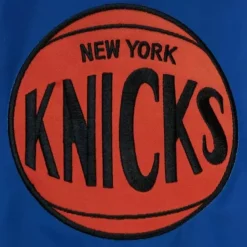 Apparel Mitchell & Ness Jackets & Outerwear-Exploded Logo Warm Up Jacket New York Knicks