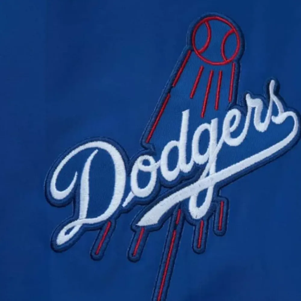 Apparel Mitchell & Ness Jackets & Outerwear-Exploded Logo Warm Up Jacket Los Angeles Dodgers