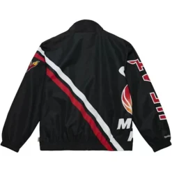 Apparel Mitchell & Ness Jackets & Outerwear-Exploded Logo Warm Up Jacket Miami Heat