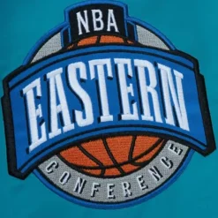 Apparel Mitchell & Ness Jackets & Outerwear-Exploded Logo Warm Up Jacket Charlotte Hornets