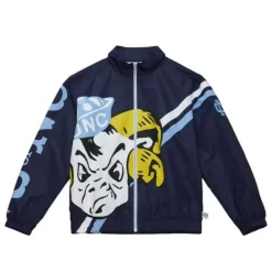 Apparel Mitchell & Ness Jackets & Outerwear-Exploded Logo Warm Up Jacket University Of North Carolina
