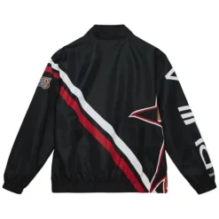 Apparel Mitchell & Ness Jackets & Outerwear-Exploded Logo Warm Up Jacket Philadelphia 76Ers