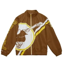 Apparel Mitchell & Ness Jackets & Outerwear-Exploded Logo Warm Up Jacket San Diego Padres