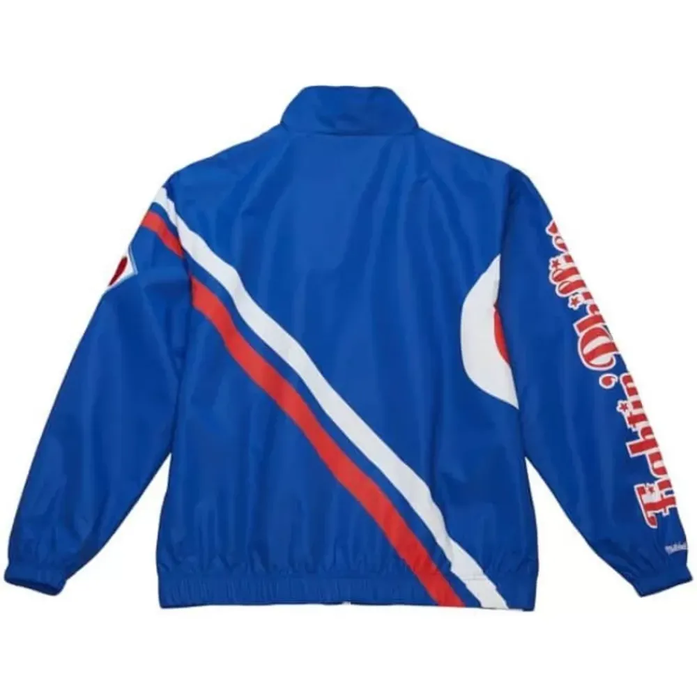 Apparel Mitchell & Ness Jackets & Outerwear-Exploded Logo Warm Up Jacket Philadelphia Phillies