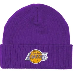 Headwear Mitchell & Ness -Fandom Knit Beanie Los Angeles Lakers