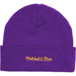 Headwear Mitchell & Ness -Fandom Knit Beanie Los Angeles Lakers