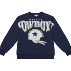 Apparel Mitchell & Ness Hoodies & Sweatshirts-Fashion Fleece Crew Dallas Cowboys