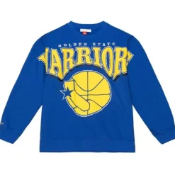 Apparel Mitchell & Ness Hoodies & Sweatshirts-Fashion Fleece Crew Golden State Warriors