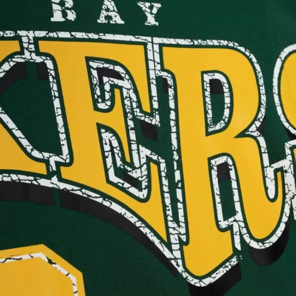 Apparel Mitchell & Ness Hoodies & Sweatshirts-Fashion Fleece Crew Green Bay Packers