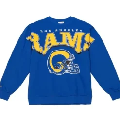 Apparel Mitchell & Ness Hoodies & Sweatshirts-Fashion Fleece Crew Los Angeles Rams