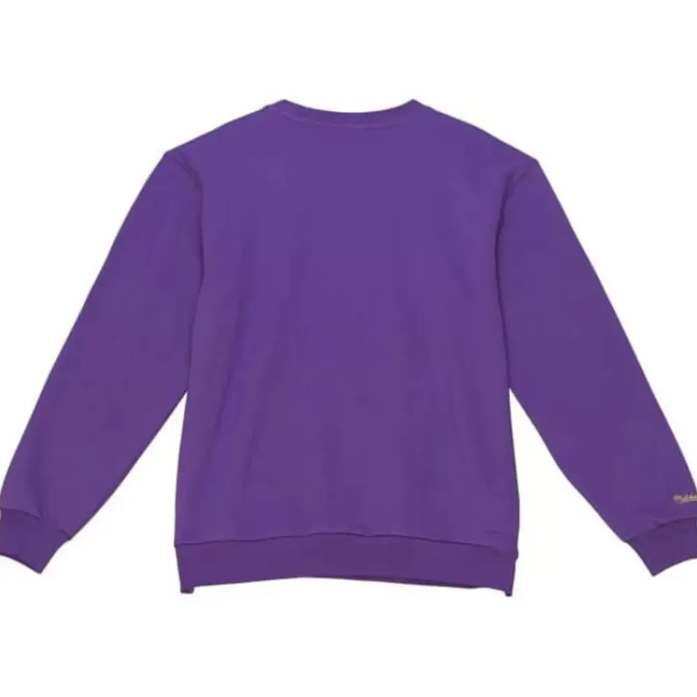 Apparel Mitchell & Ness Hoodies & Sweatshirts-Fashion Fleece Crew Louisiana State University