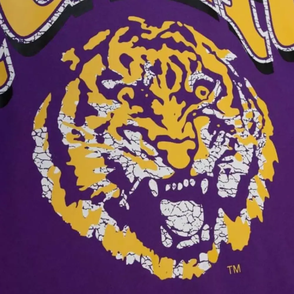 Apparel Mitchell & Ness Hoodies & Sweatshirts-Fashion Fleece Crew Louisiana State University