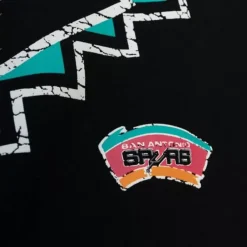 Apparel Mitchell & Ness Hoodies & Sweatshirts-Fashion Fleece Crew San Antonio Spurs