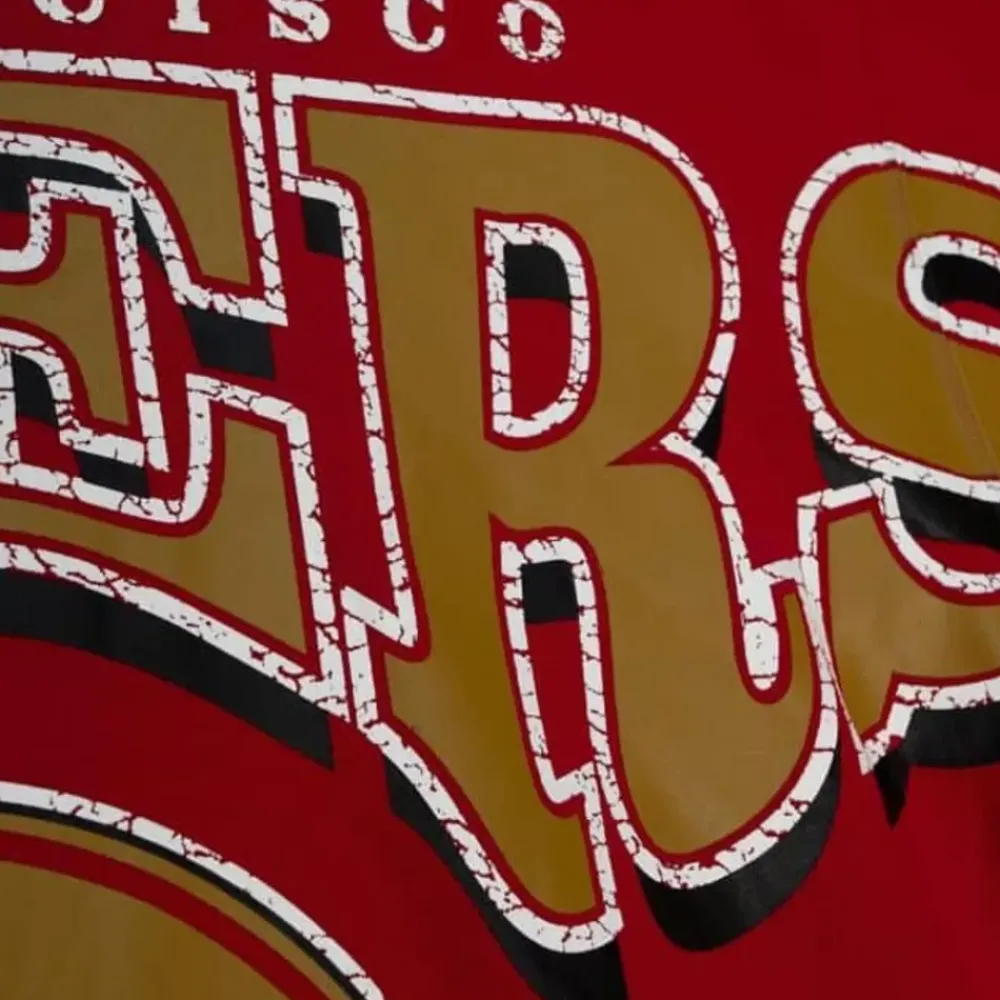 Apparel Mitchell & Ness Hoodies & Sweatshirts-Fashion Fleece Crew San Francisco 49Ers