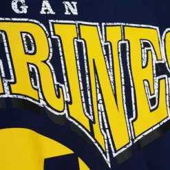 Apparel Mitchell & Ness Hoodies & Sweatshirts-Fashion Fleece Crew University Of Michigan