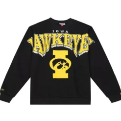 Apparel Mitchell & Ness Hoodies & Sweatshirts-Fashion Fleece Crew University Of Iowa