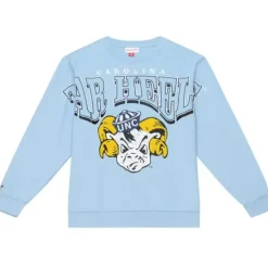 Apparel Mitchell & Ness Hoodies & Sweatshirts-Fashion Fleece Crew University Of North Carolina