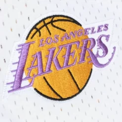 Apparel Mitchell & Ness T-Shirts & Tops-Fashion Mesh V-Neck Los Angeles Lakers