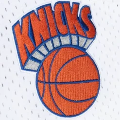 Apparel Mitchell & Ness T-Shirts & Tops-Fashion Mesh V-Neck New York Knicks