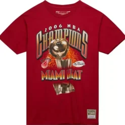 Apparel Mitchell & Ness T-Shirts & Tops-Finals Tee Miami Heat