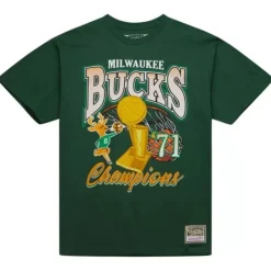 Apparel Mitchell & Ness T-Shirts & Tops-Finals Tee Milwaukee Bucks