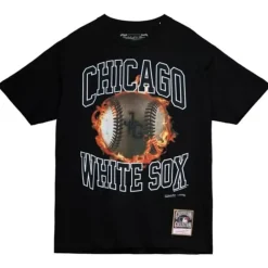 Apparel Mitchell & Ness T-Shirts & Tops-Flame Tee Chicago White Sox