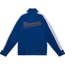 Apparel Mitchell & Ness Jackets & Outerwear-Flashback Track Jacket Milwaukee Brewers