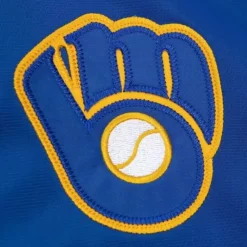 Apparel Mitchell & Ness Jackets & Outerwear-Flashback Track Jacket Milwaukee Brewers